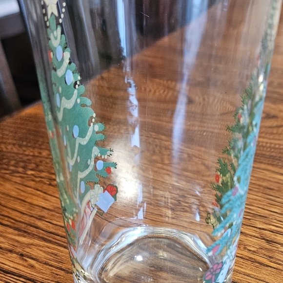 Five Vintage 1980s HOMCO Christmas Tree 8oz High Ball Glasses. - Picture 9 of 9